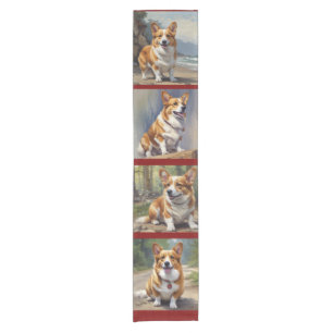 Pembroke Corgi Short Table Runner