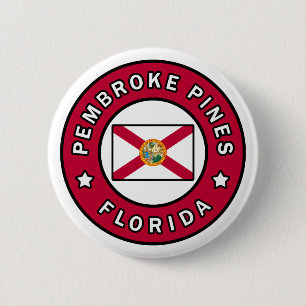 Pembroke Pines Florida 6 Cm Round Badge