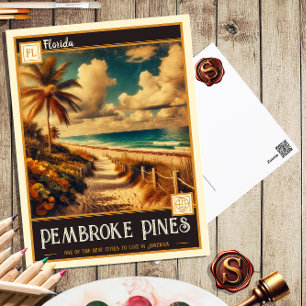 Pembroke Pines, Florida   Vintage Postcard
