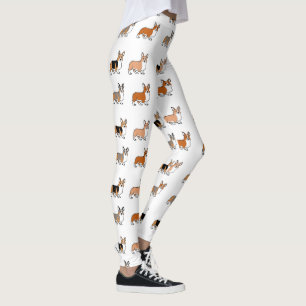 pembroke welsh corgi all colours cartoons first leggings