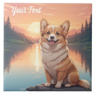 Pembroke Welsh Corgi by Lake Ceramic Tile