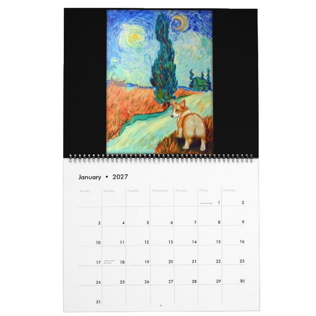 Pembroke Welsh Corgi Calendar Masters Tribute (Jan 2027)