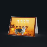 Pembroke Welsh Corgi Chanukah Card Menorah<br><div class="desc">Remembering family and friends during the Chanukah season is a wonderful way to keep in touch with the people you love and care about. I created these dog Chanukah cards with love and care and I am sure anyone who loves dogs will be delighted to receive them. You do have...</div>