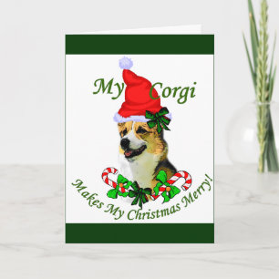 Pembroke Welsh Corgi Christmas Gifts Holiday Card