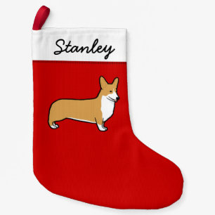 Pembroke Welsh Corgi Cute Holiday Dog Lover's Small Christmas Stocking