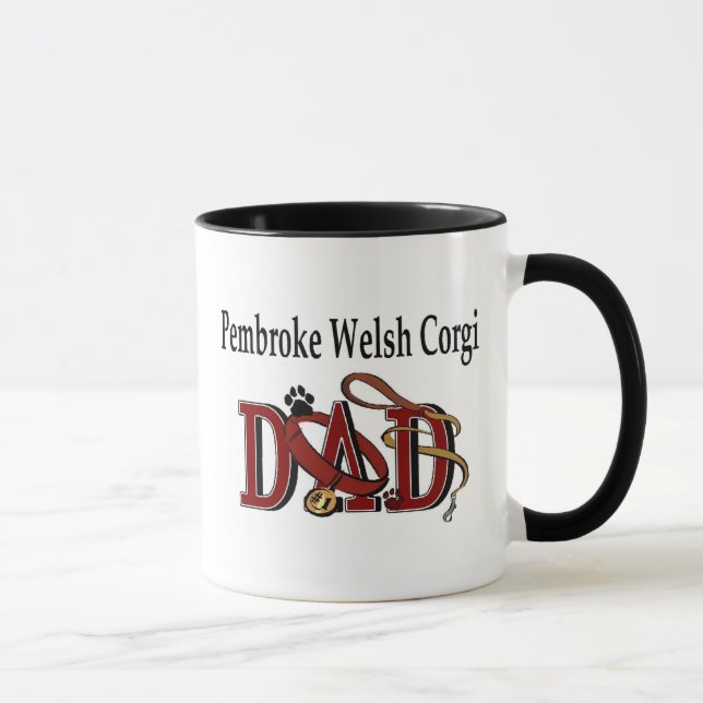 Pembroke Welsh Corgi Dad Mug (Right)