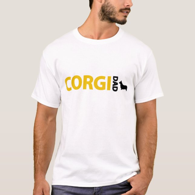 Pembroke Welsh Corgi Dad T-Shirt (Front)