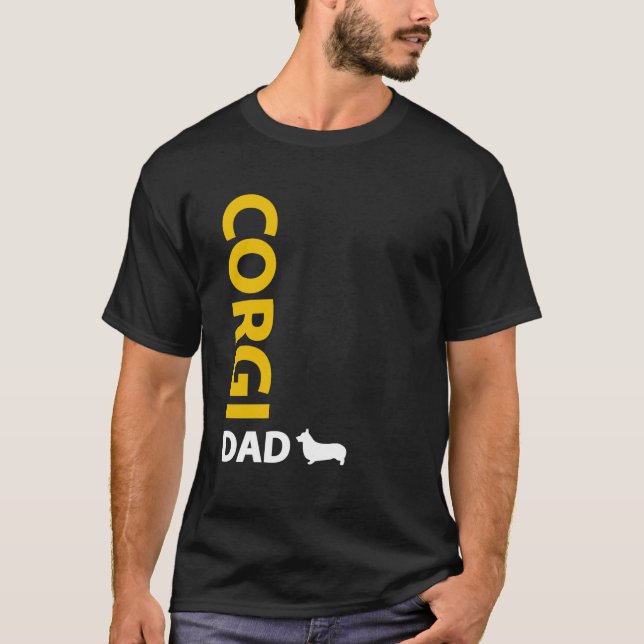 Pembroke Welsh Corgi Dad T-Shirt (Front)