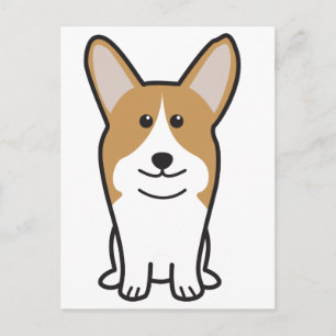 Pembroke Welsh Corgi Dog Cartoon Postcard