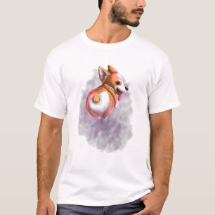 Pembroke Welsh Corgi Dog Cosmic Galaxy Celestial S T-Shirt