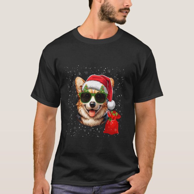 Pembroke Welsh Corgi Dog Lover Men Women Kids Chri T-Shirt (Front)
