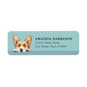 Pembroke Welsh Corgi Dog Return Address Labels