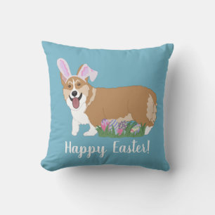 Pembroke Welsh Corgi Easter Cushion