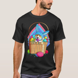Pembroke Welsh Corgi Easter Eggs Bunny Dog T-Shirt