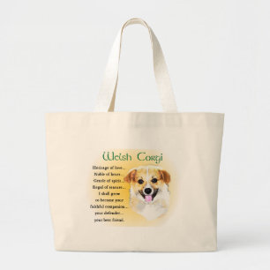 Pembroke Welsh Corgi Gifts Large Tote Bag