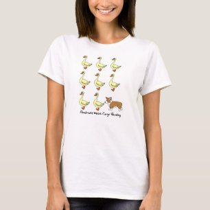 Pembroke Welsh Corgi Herding Ducks TeeShirt T-Shirt