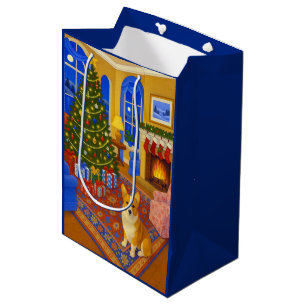 Pembroke Welsh Corgi Holiday Medium Gift Bag