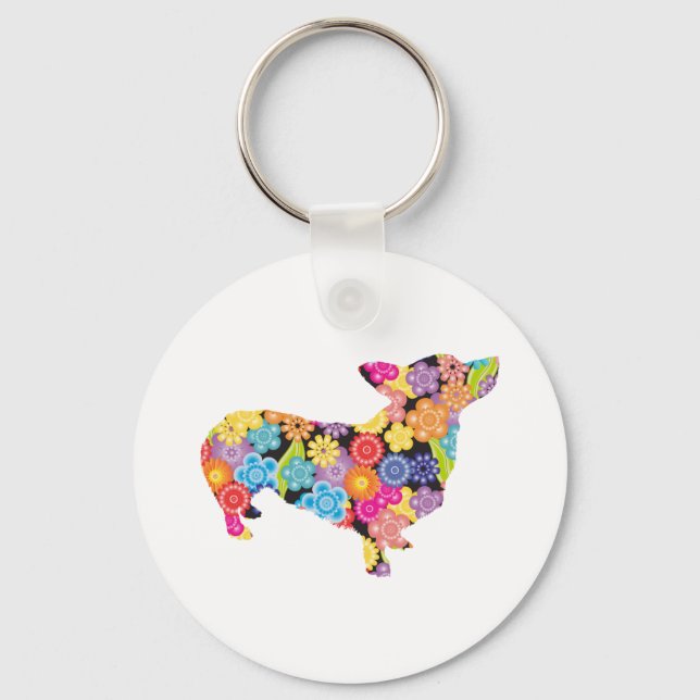 Pembroke Welsh Corgi Key Ring (Front)