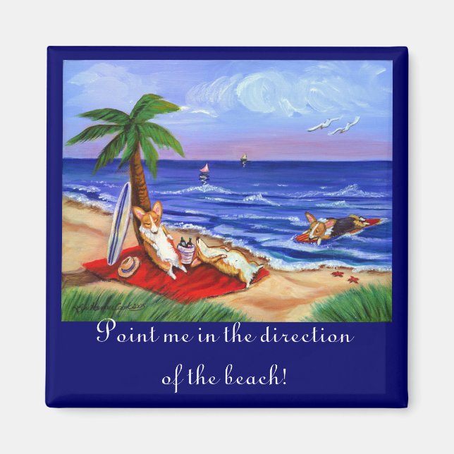 Pembroke Welsh Corgi Magnets (Front)