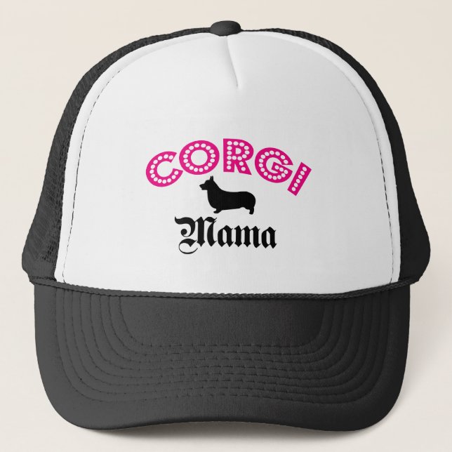 Pembroke Welsh Corgi Mama Trucker Hat (Front)