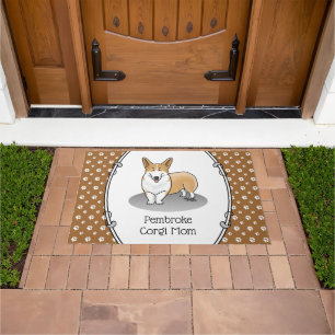 Pembroke Welsh Corgi Mum (red 1) Dog Mum Cute Doormat