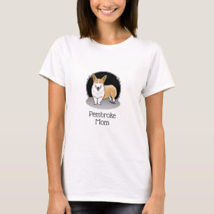 Pembroke Welsh Corgi Mum (red 1) Dog Mum Cute T-Shirt