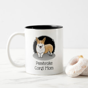 Pembroke Welsh Corgi Mum (red 1) Dog Mum Cute Two-Tone Coffee Mug