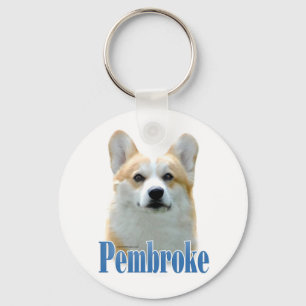 Pembroke Welsh Corgi Name Key Ring