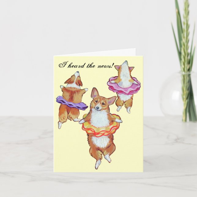 Pembroke Welsh Corgi Note Cards (Front)