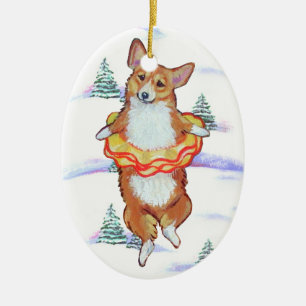 Pembroke Welsh Corgi Oval Ornament