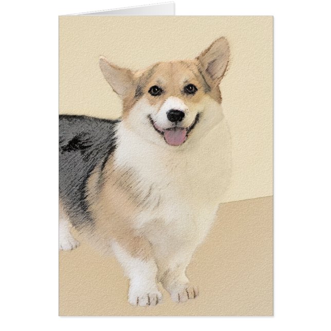 Pembroke Welsh Corgi Painting - Original Dog Art (Front)