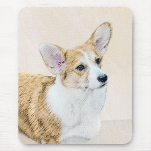 Pembroke Welsh Corgi Painting - Original Dog Art Mouse Pad