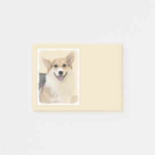 Pembroke Welsh Corgi Painting - Original Dog Art Post-it Notes