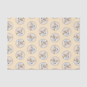 Pembroke Welsh Corgi Painting Red Original Dog Art Tissue Paper