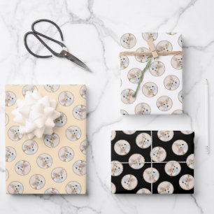 Pembroke Welsh Corgi Painting Red Original Dog Art Wrapping Paper Sheet