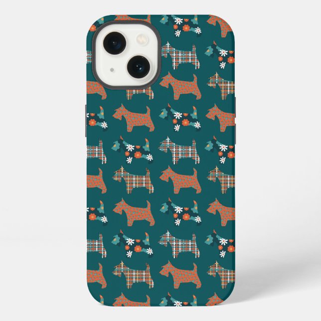 Pembroke Welsh Corgi Pattern iPhone Case (Back)