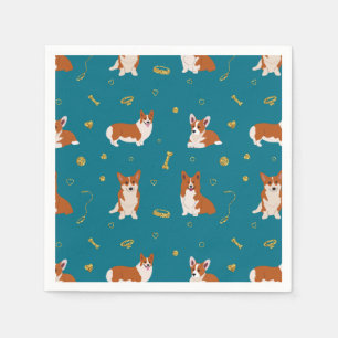 Pembroke Welsh Corgi Pattern Napkin