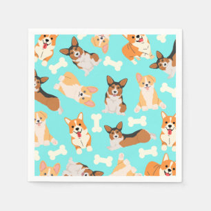 Pembroke Welsh Corgi Pattern Napkin