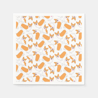 Pembroke Welsh Corgi Pattern Napkin