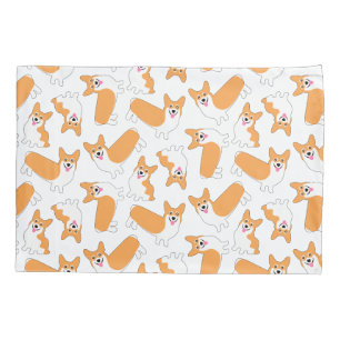 Pembroke Welsh Corgi Pattern Pillowcase