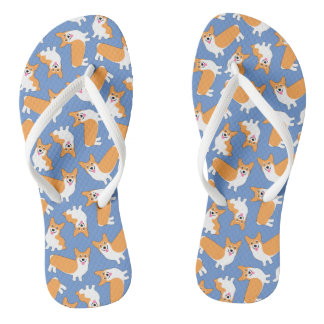 Pembroke Welsh Corgi Pattern Thongs