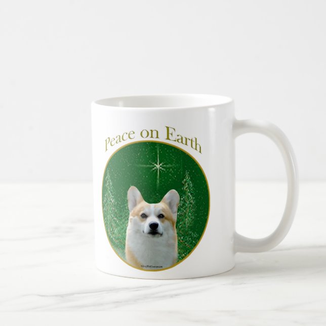 Pembroke Welsh Corgi Peace Coffee Mug (Right)
