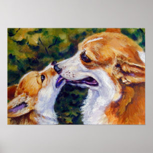 Pembroke Welsh Corgi Print Poster