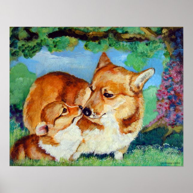 Pembroke Welsh Corgi Print Poster (Front)