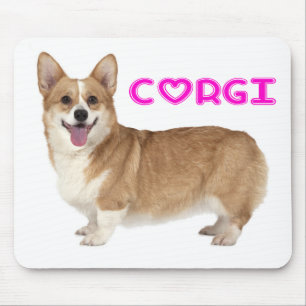 Pembroke Welsh Corgi Puppy Dog Love Mouse Pad