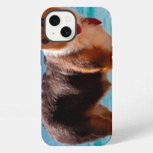 Pembroke Welsh Corgi puppy standing on table iPhone Case