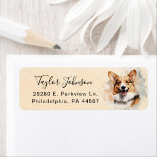 Pembroke Welsh Corgi Return Address Label