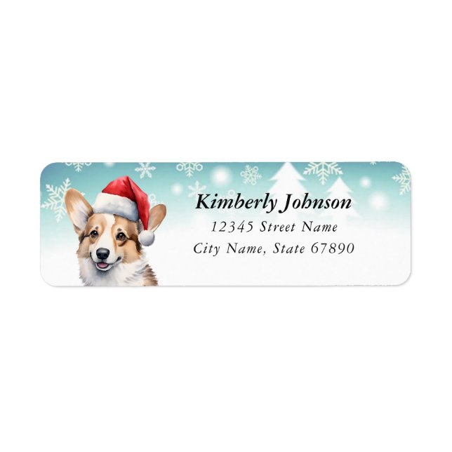 Pembroke Welsh Corgi Return Address Labels (Front)