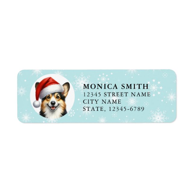 Pembroke Welsh Corgi Return Address Labels (Front)