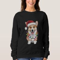 Pembroke Welsh Corgi Santa Christmas Tree Lights